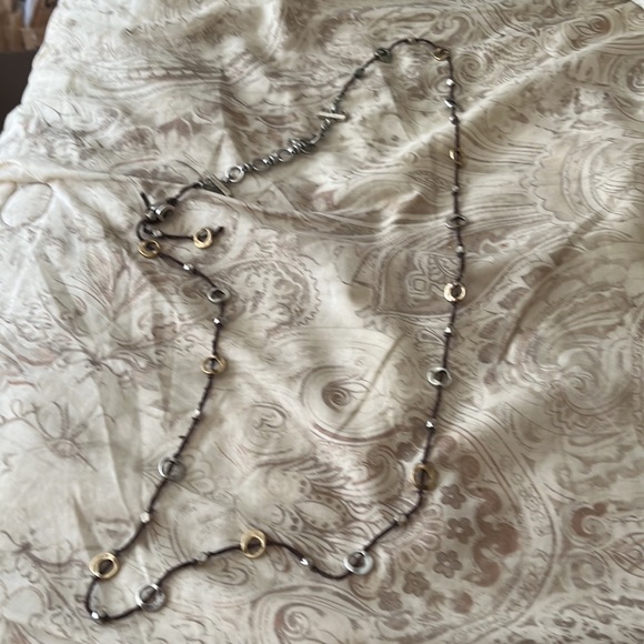 Brown chain with interesting silver beads all around. - Picture 2 of 2
